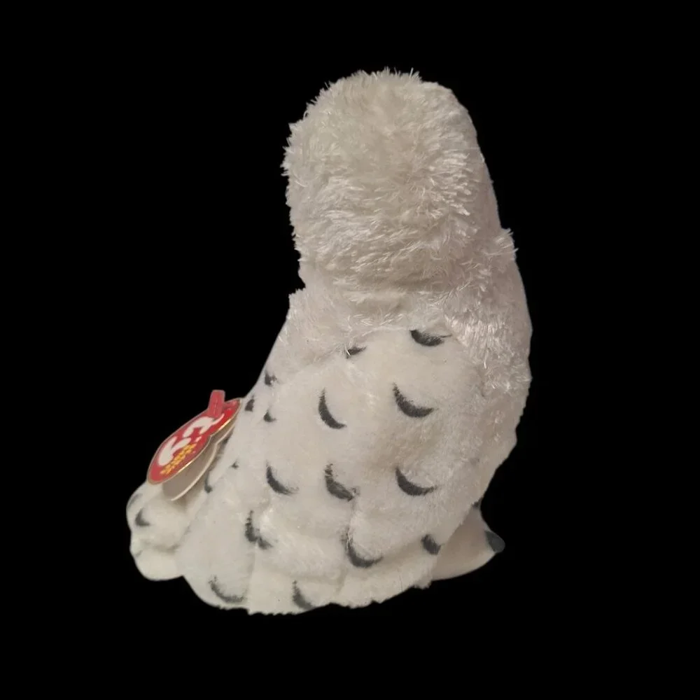 Ty Beanie Babies Summit Snowy‎ Owl 2007 White Bird Soft Wings Original